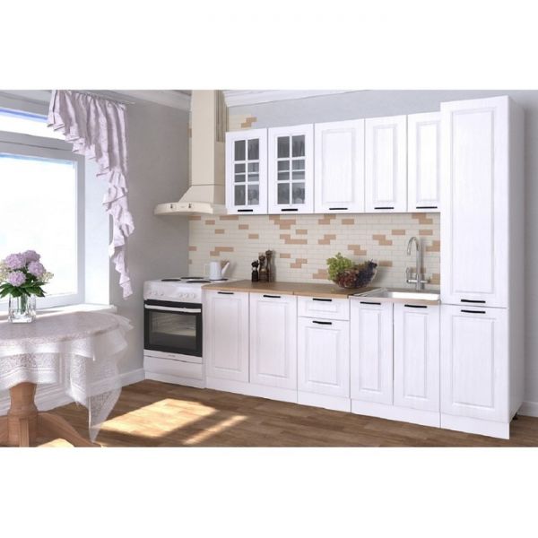 Кухонный гарнитур Гарнитур 12 Белый Вегас 2200 Белый