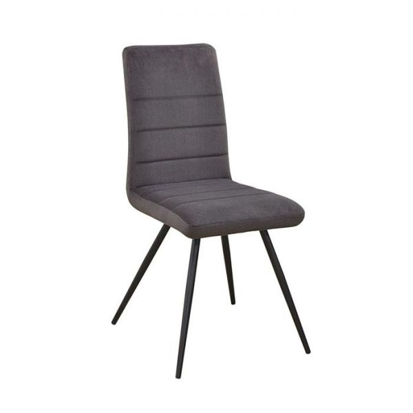 Стул «Кельн 1», каркас металл чёрный, ППУ 40 мм, велюр, цвет коричневый