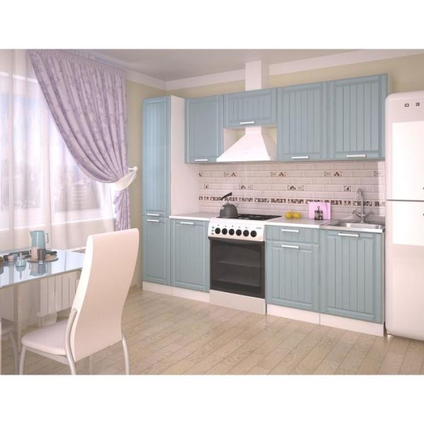 Шкаф навесной РоялВуд, 300х600х360, Белый/Голубой прованс