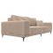 Прямой диван «Льюес», без механизма, велюр, цвет бежевый