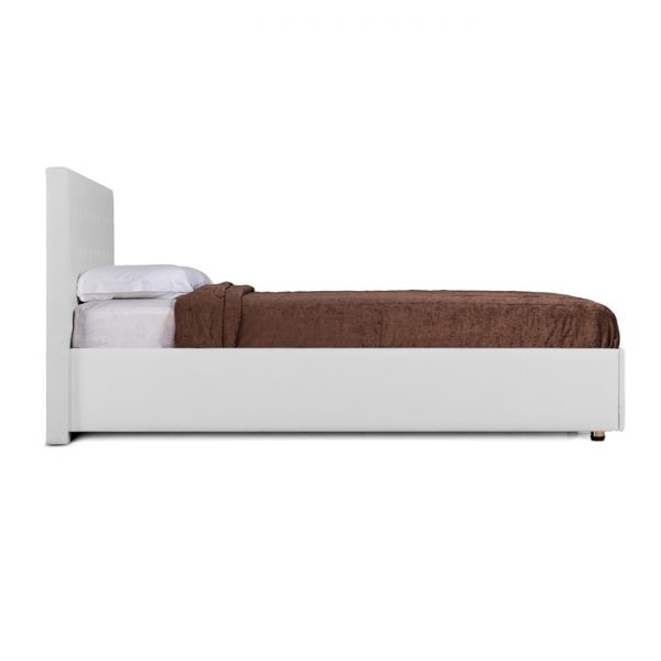 Кровать «Космопорт» с ПМ, 140 ? 200 см, ортопедическое основание, цвет взбитые сливки