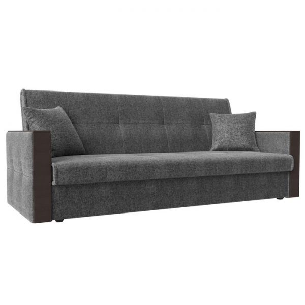 Прямой диван-книжка «Валенсия», механизм книжка, рогожка, цвет бежевый