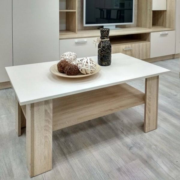 Стол журнальный «Салоу», 900 ? 550 ? 434 мм, цвет дуб сонома / перламутр