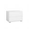 Тумба прикроватная Муссон 13.93, 530х352х377, Белый/ Белый глянец МДФ