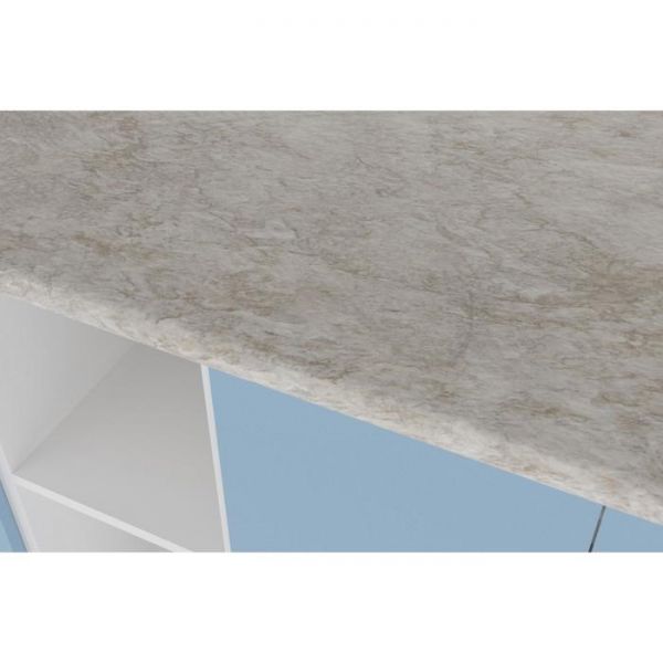 Кухонный гарнитур Соната нормал 1500х600 Ясень шимо светлый,Капри/Белый