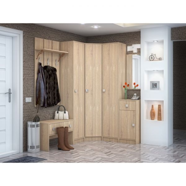 Вешалка Глория 2, 722х246х1283, Дуб сонома