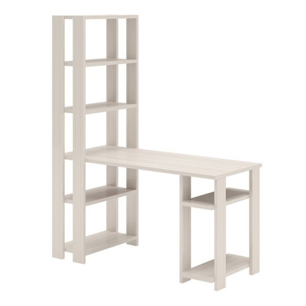 Компьютерный стол, 1400 ? 650 ? 1800 мм, цвет белый