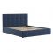 Кровать Хлоя, 1600х2000, ортопедическое осн+ПМ, Макс/Серо-синий