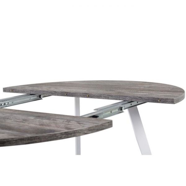 Стол РИМ D-1050/1500 Сосна Пасадена/Опора РИМ Гаспар-К, белый глянец