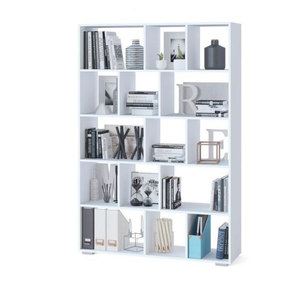 Стеллаж «СТ 15», 1200 ?356 ? 1766 мм, цвет белый