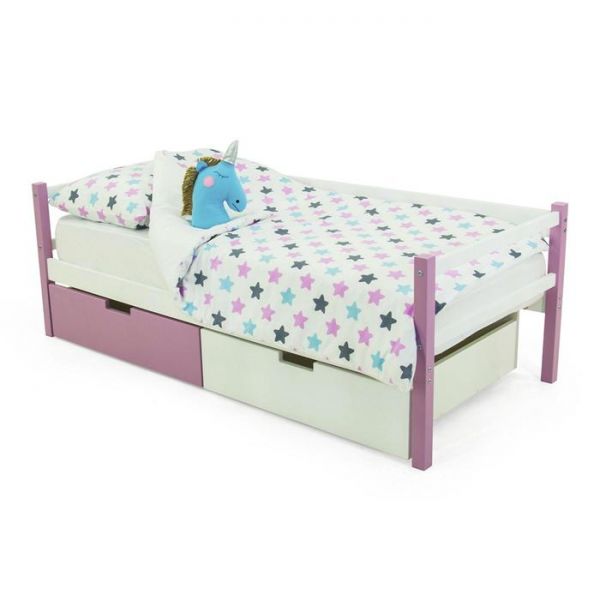 Детская кровать-тахта Svogen лаванда-белый