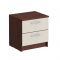 Прикроватная тумба «Уфимка», 450 ? 380 ? 464 мм, 2 ящика, цвет венге / дуб молочный