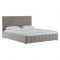 Кровать Милана, 1600х2000, ортопедическое осн+ПМ, Светлый кварцевый серый/Фог