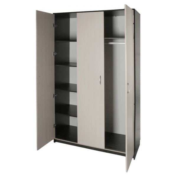 Шкаф распашной 3-х створчатый 1210х500х2100 Венге темный/Венге светлый