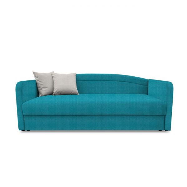 Диван-кровать «Гарвард», без подушек, велюр, цвет shaggy azure