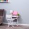 Растущая парта со стулом S03, розовая, ростовая группа №3-4