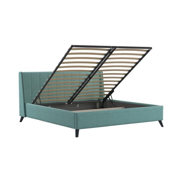 Кровать Мелисса, 1800х2000, ортопедическое осн+ПМ, Вивальди 10/Ментоловый