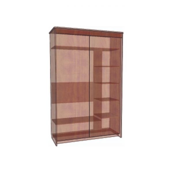 Шкаф-купе «Анжелика», 1130 ? 600 ? 2120 мм, цвет ясень шимо светлый / шоколад глянец