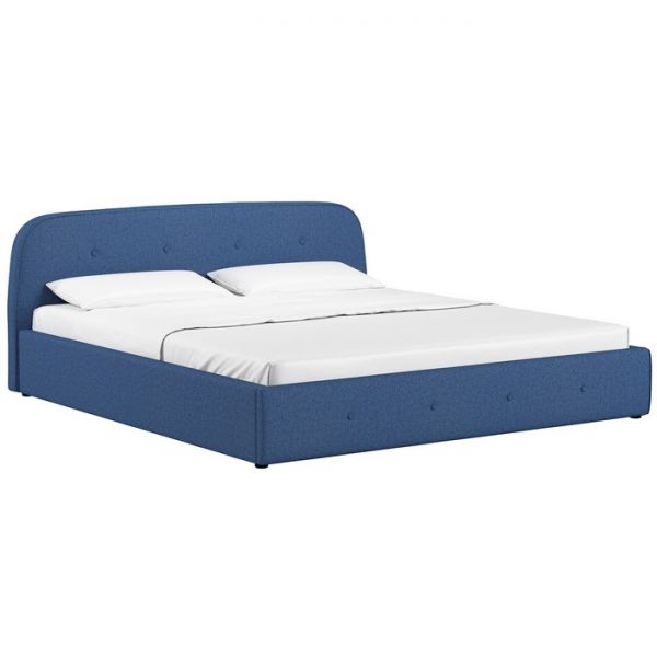 Кровать Илона, 1800х2000, ортопедическое осн+ПМ, Шерлок/Синий