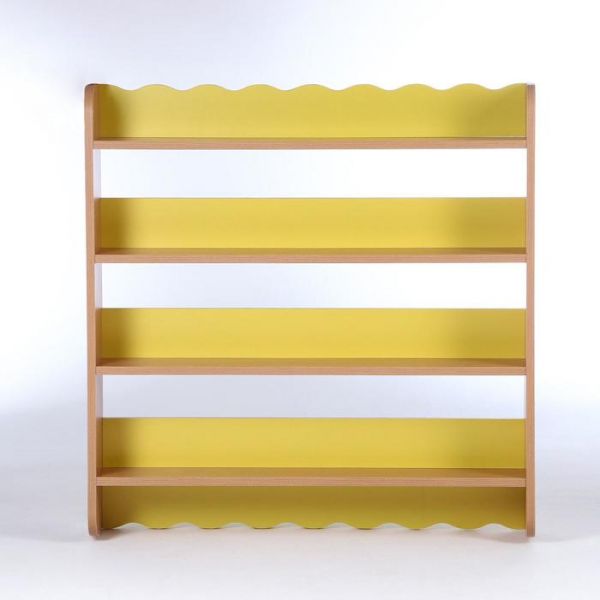 Полка под поделки, 850х160х860, ЛДСП, корпус бук - планки цветные