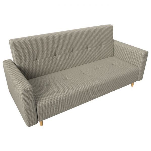 Прямой диван-книжка «Вест», механизм книжка, рогожка, цвет бежевый