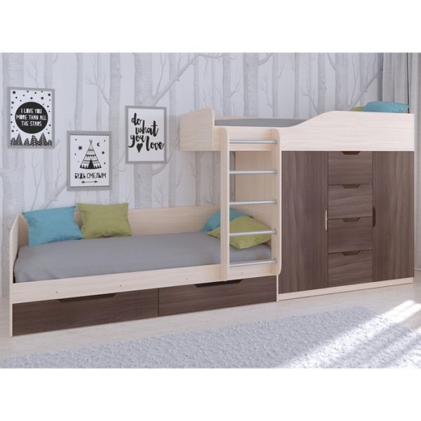 Детский комплекс «Астра 6», цвет дуб молочный/дуб шамони