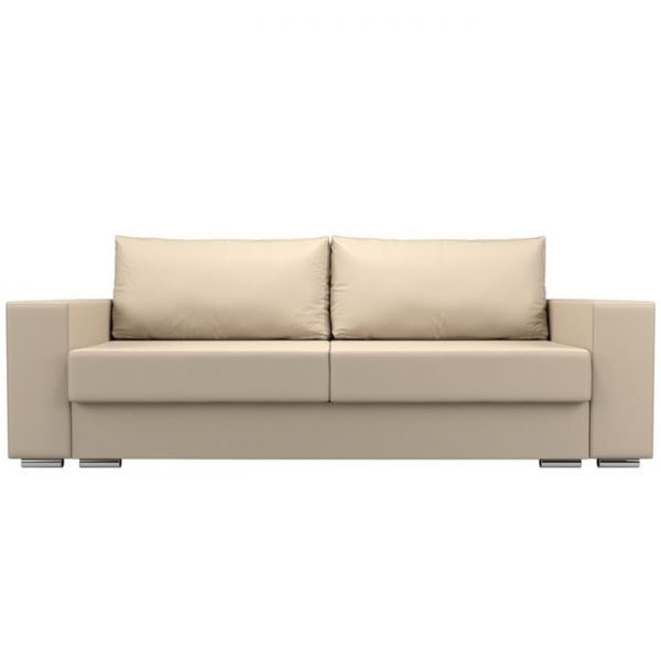 Прямой диван «Исланд», экокожа, цвет бежевый