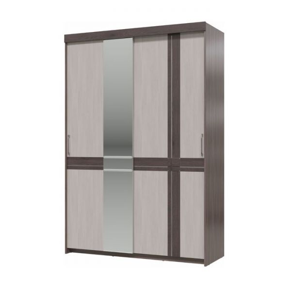 Шкаф-купе 2х дверный ПРЕЗЕНТ Бодега темный/светлый МДФ бодега темный