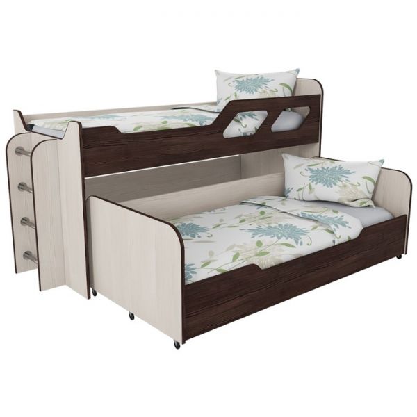 Кровать Вега 5, 2090х850х1020, Бодега светлый/Капучино