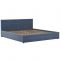 Кровать Синди, 1800х2000, ортопедическое осн+ПМ, Мазерати 21/Серо-синий