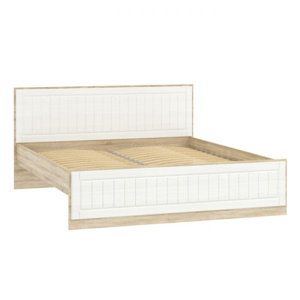Кровать Оливия НМ 040.34-03 Х, 1800х2000, Белое дерево/Дуб Сонома