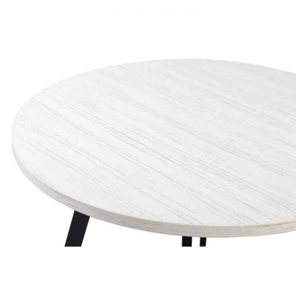 Стол РИМ D-1050/1500 Древесина белая/Опора РИМ Гаспар-К, черный матовый