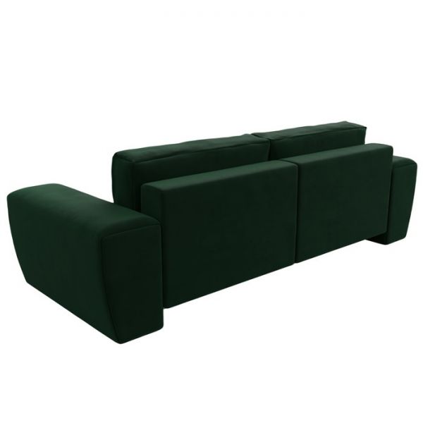 Прямой диван «Беккер», механизм еврокнижка, велюр, цвет бежевый