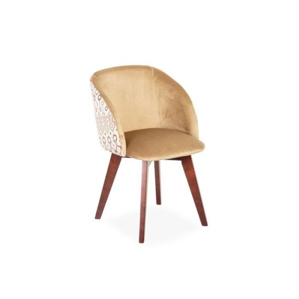 Стул Милли Велюр 13 карамель/ Стандарт массив Черешня