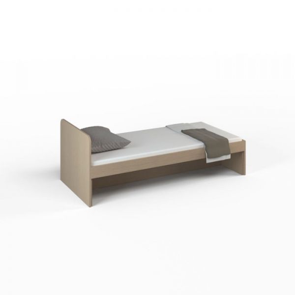 Кровать ДМ-К1-4-2, 1912 ? 854 ? 722 мм, без ящиков, ясень шимо