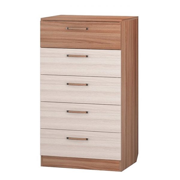 Комод "Вояж", 602х446х1056 мм.ю ясень тёмный, ясень светлый