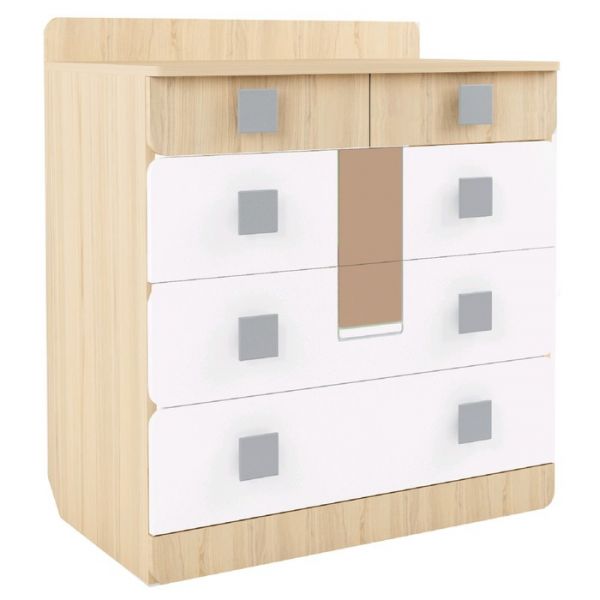 Комод  «Стиль 9.1», 800 ? 460 ? 900 мм, цвет туя светлая / лайм