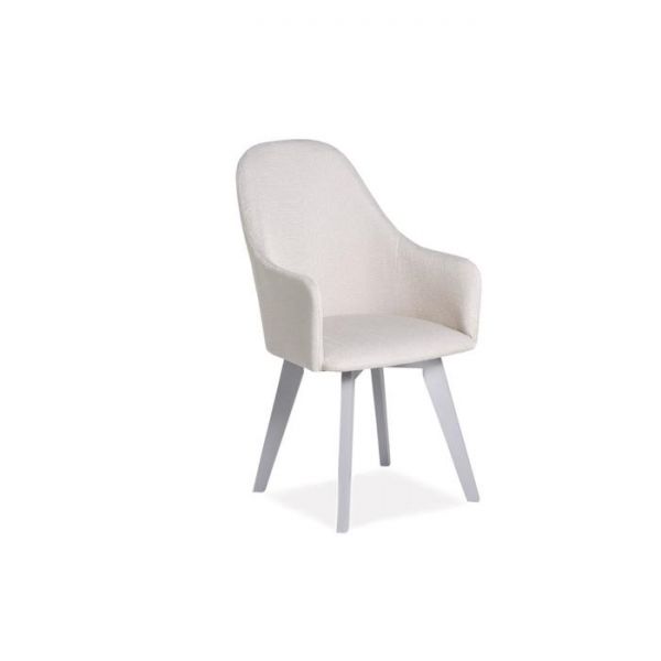 Стул Дэгни Мидеа 01 бежевый/ Стандарт массив Серое дерево