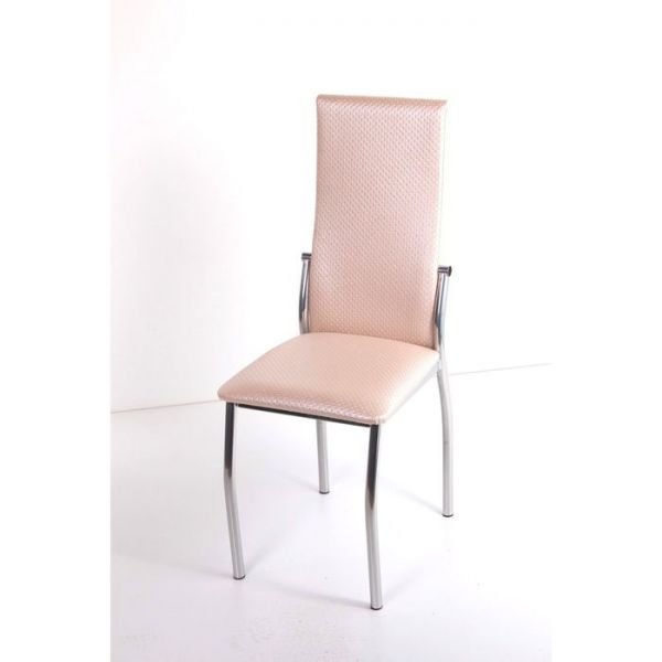 Стул на металлокаркасе Про СТ хром люкс/бенгал снежный