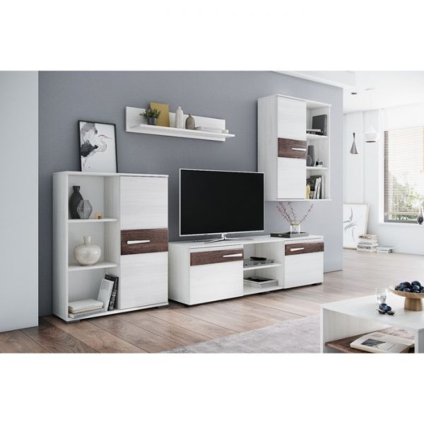 Гостиная Акита ясень анкор светлый/дуб бомонд какао