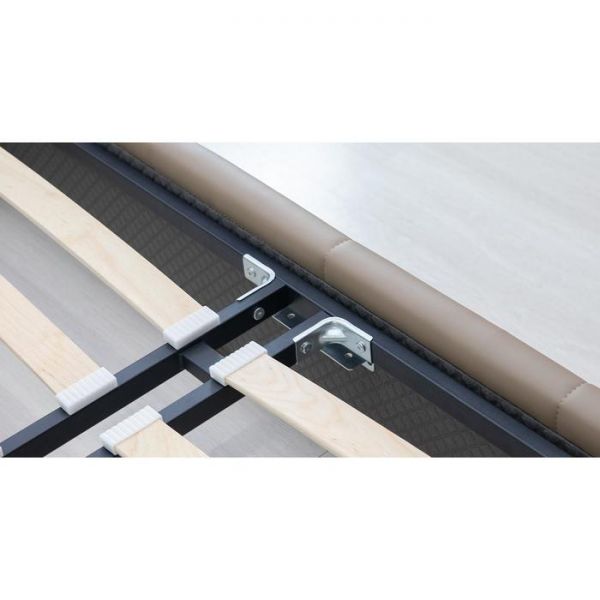 Кровать Хлоя, 1600х2000, ортопедическое осн+ПМ, Капучино