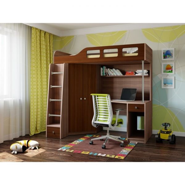 Детский комплекс «Астра 7», цвет дуб шамони/орех