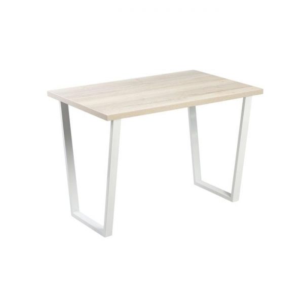 Стол АТЛАНТ-08 1400*900х750 Галифакс белый/Опора АТЛАНТ-Белый глянец