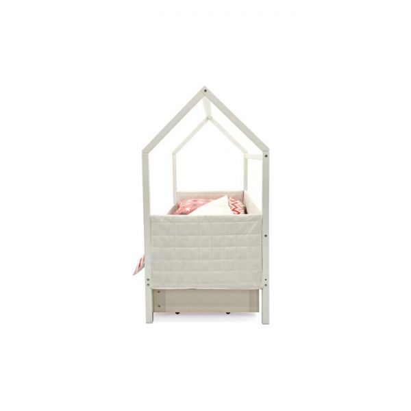 Детская кровать-домик мягкий Бельмарко  Svogen белый