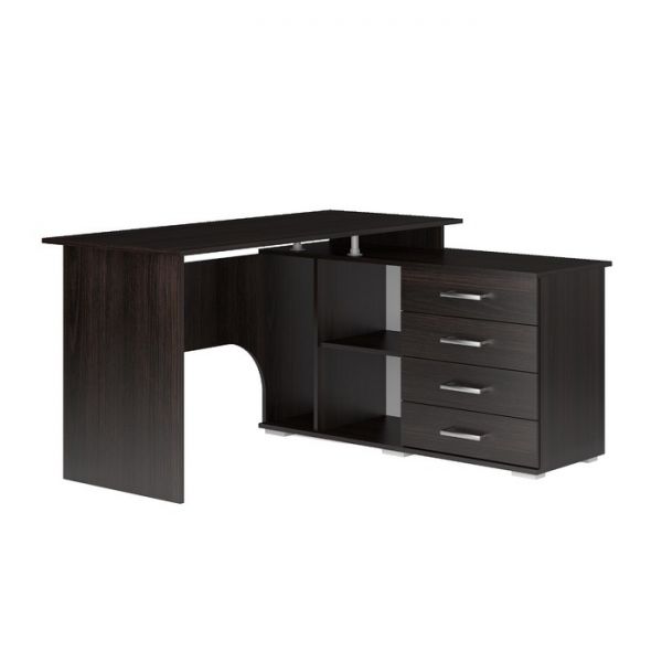 Стол компьютерный Интел-10 750x1400x1200 Бодега тёмный