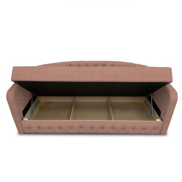 Диван-кровать с каретной стяжкой «Гарвард 2», велюр, цвет shaggy wine