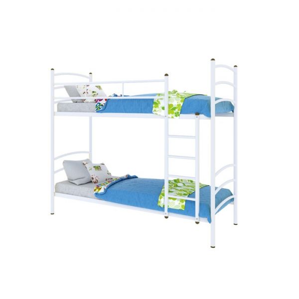 Кровать «Милана Дуо», 2000 ? 800 мм, металл, цвет белый