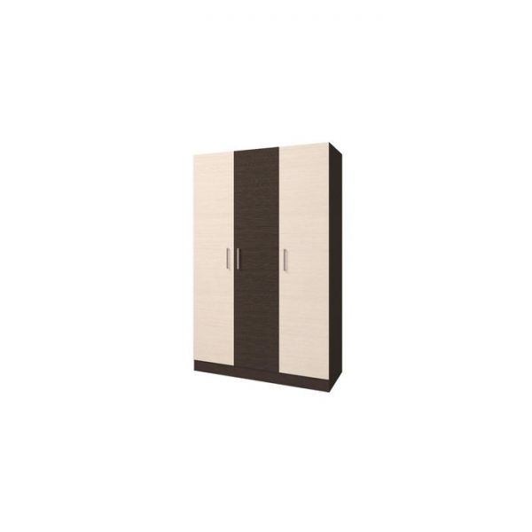 Шкаф 3-х створчатый без зеркала «Леси», 120 ? 46,6 ? 190 см, цвет венге/дуб