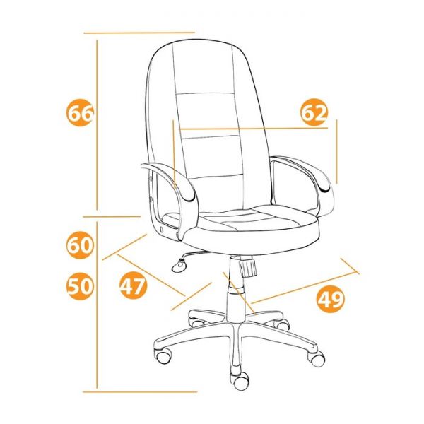 Кресло СН747 флок коричневый 6