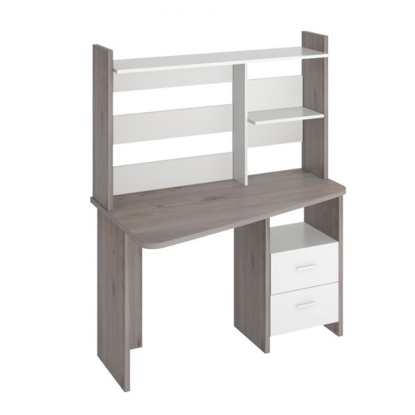 Компьютерный стол, 1200 ? 720 ? 1520 мм, левый угол, цвет нельсон/белый